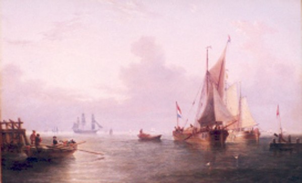 Shipping off a Dutch Port by John Wilson Carmichael